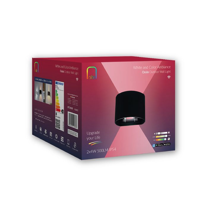 Aplică exterior Ossio 12W RGB+W - imagine 2
